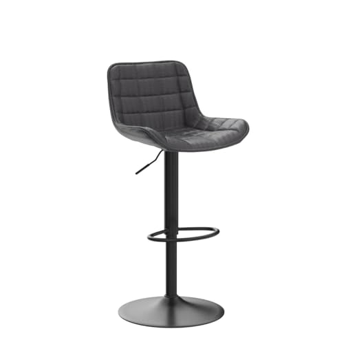 Black Bar Stools Set of 2 for Kitchen Islands