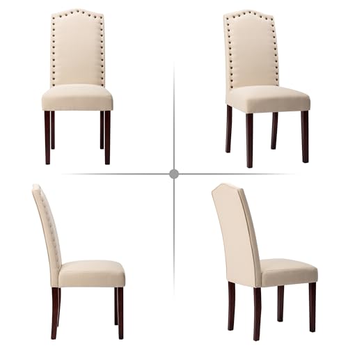 Beige Dining Chairs Set of 2 for the LSSBOUGHT Audience
