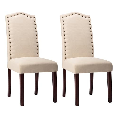 Beige Dining Chairs Set of 2 for the LSSBOUGHT Audience