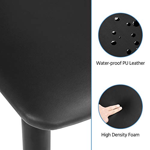 Mid Century Black Dining Chairs for Kitchen & Living Room
