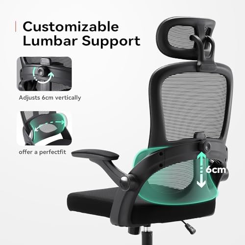 Ergonomic High Back Office Chair with Adjustable Features