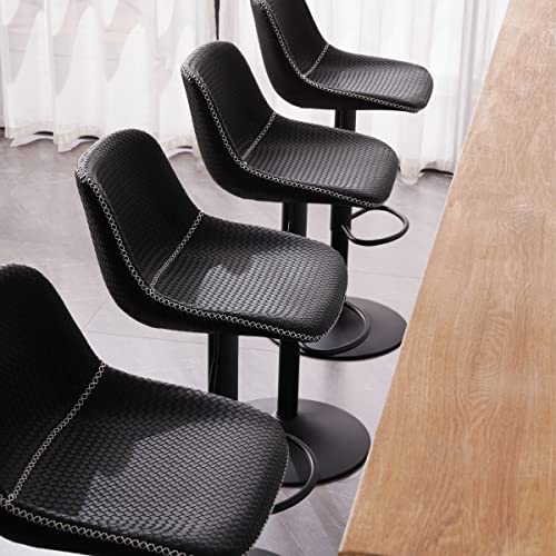Modern Swivel Bar Stools Set of 2 for Kitchen Islands